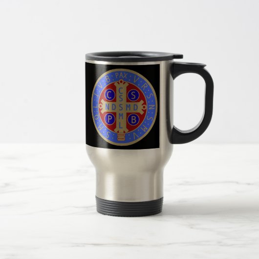Tasse avec les deux visages de la médaille de St (Droit)