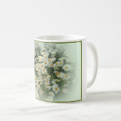 Tasse avec les marguerites encadrées par doux (Devant droit)