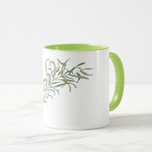 Tasse avec l'estragon (Devant droit)