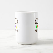 Tasse avec lettrage main moderne positif (Centre)