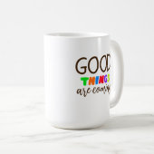 Tasse avec lettrage main moderne positif (Devant droit)