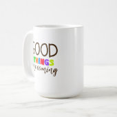 Tasse avec lettrage main moderne positif (Devant gauche)