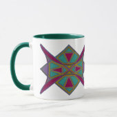tasse avec l'image tribale (Gauche)