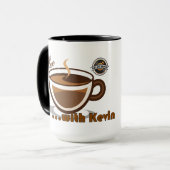 Tasse avec logo Café avec Kevin (Devant gauche)