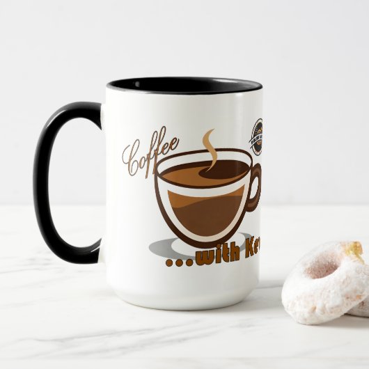 Tasse avec logo Café avec Kevin (Avec donut)