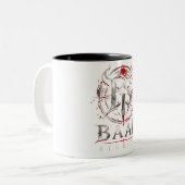 Tasse avec logo de BAAL Studios — Mug de café goth (Devant gauche)