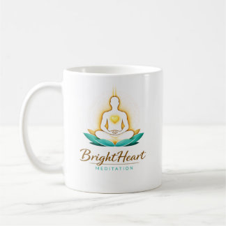 Tasse avec logo de méditation Brightheart masculin