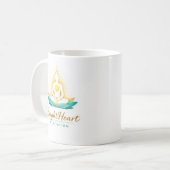 Tasse avec logo de méditation Female Brightheart (Devant gauche)