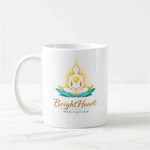Tasse avec logo de méditation Female Brightheart