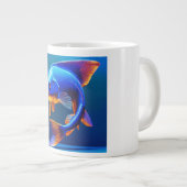 Tasse avec logo de poisson | Design aquatique mign (Devant droit)