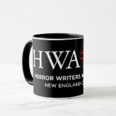 tasse avec logo HWA-NE, noir 6/25 (Devant gauche)