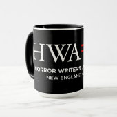 tasse avec logo HWA-NE, noir 6/25 (Devant gauche)