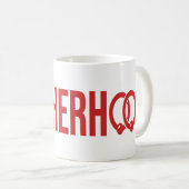 Tasse avec logotype de la FRATERNITE Rouge (Devant droit)