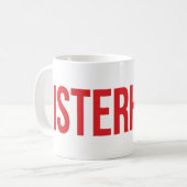 Tasse avec logotype SŒUR Écarlate (Devant gauche)