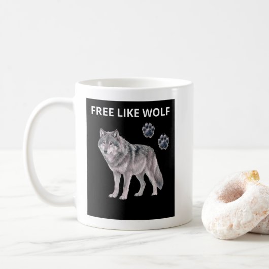 Tasse avec loup (Avec donut)