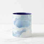 Tasse avec motif nuage bleu clair 350ml (Centre)