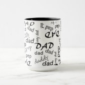 Tasse avec motif typographique Papa (Centre)