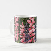 Tasse avec œuvre d'art originale de fleurs sauvage (Devant gauche)