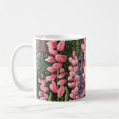 Tasse avec œuvre d'art originale de fleurs sauvage (Gauche)
