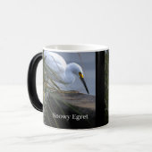Tasse avec photo d'Aigrette neigeuse (Devant gauche)