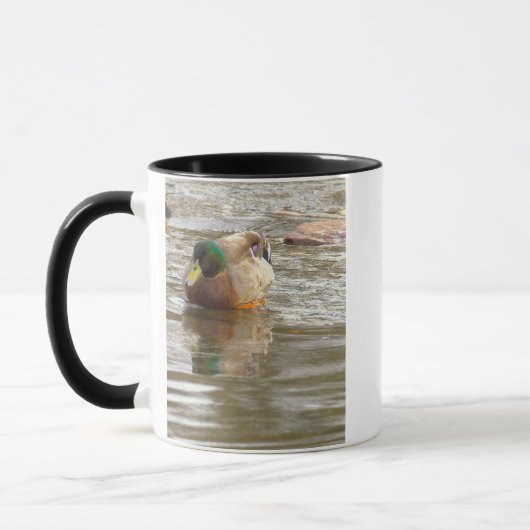 Tasse avec photo de canard colvert (Gauche)