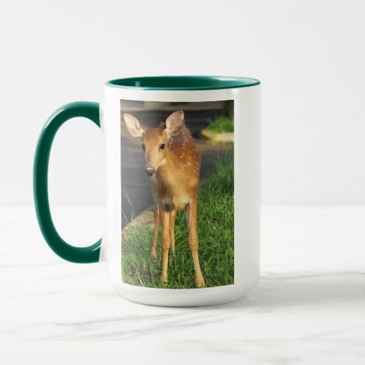 Tasse avec photo de cerf (Gauche)