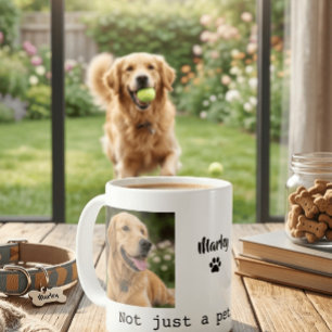 Tasse avec photo de chien, pas seulement un animal