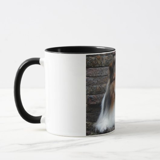tasse avec photo originale Sheltie (Gauche)