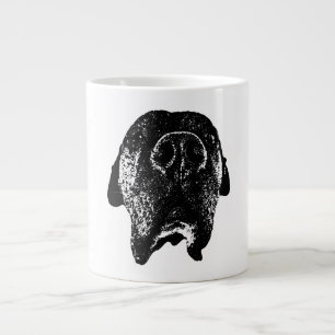 Tasse avec portrait de chien Cane Corso à l'encre