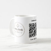 tasse avec qr code d'entreprise  (Devant gauche)