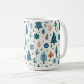 tasse avec rennes d'hiver (Devant droit)