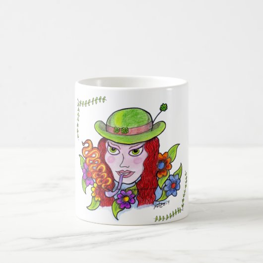 Tasse avec tatouage flash de Dame Leprechaun (Centre)