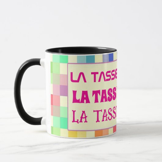 Tasse avec texte modifiable mok (Links)