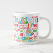 Tasse avec typographie de Noël vibrante (Droite)
