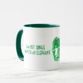 TASSE AVEC UN ÉLÉPHANT VERT SYMPA (Devant gauche)