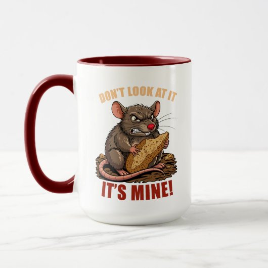 Tasse avec un rat mignon (Gauche)