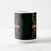 Tasse avec un vilain pull de Noël 'Oh Deer' (Centre)