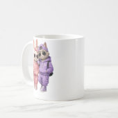 Tasse avec une image de chat mignon (Devant gauche)