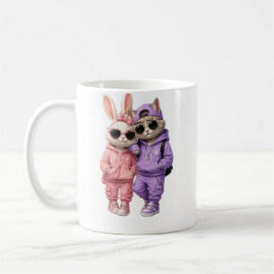 Tasse avec une image de chat mignon 