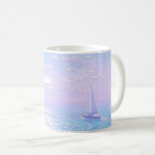 Tasse avec une impression de paysage marin (Devant droit)