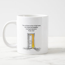 Tasse avec verset biblique chrétien Psaume 112:7