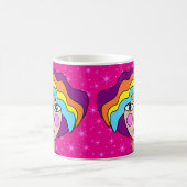 Tasse avec visage d'art abstrait stylisé (Centre)