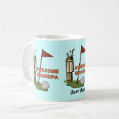 Tasse Awesome Grandpa Golf (Devant gauche)