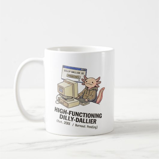 Tasse Axolotl Dilly Dallier - Poisson marcheur mex (Gauche)