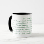 Tasse Ayatul Kursi (Devant gauche)