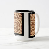 Tasse aztèque de détail de calendrier d'AfriMex (Devant droit)