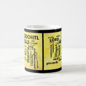 Tasse aztèque maya d'Ahau Xochitl de nuage de mot (Centre)