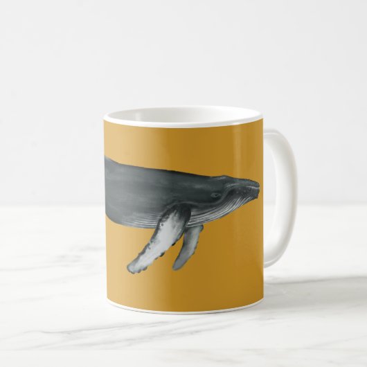 Tasse Baleine à Bosse Jaune (Devant droit)