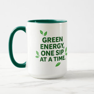 Tasse basée sur l'énergie verte végétale
