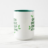 Tasse basée sur l'énergie verte végétale (Centre)